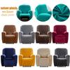 Velvet Plush Recliner Slipcovers Stretch Printed Sofa Cover 4-Piece Chair Covers Furniture Protector Recliner Chair Cover