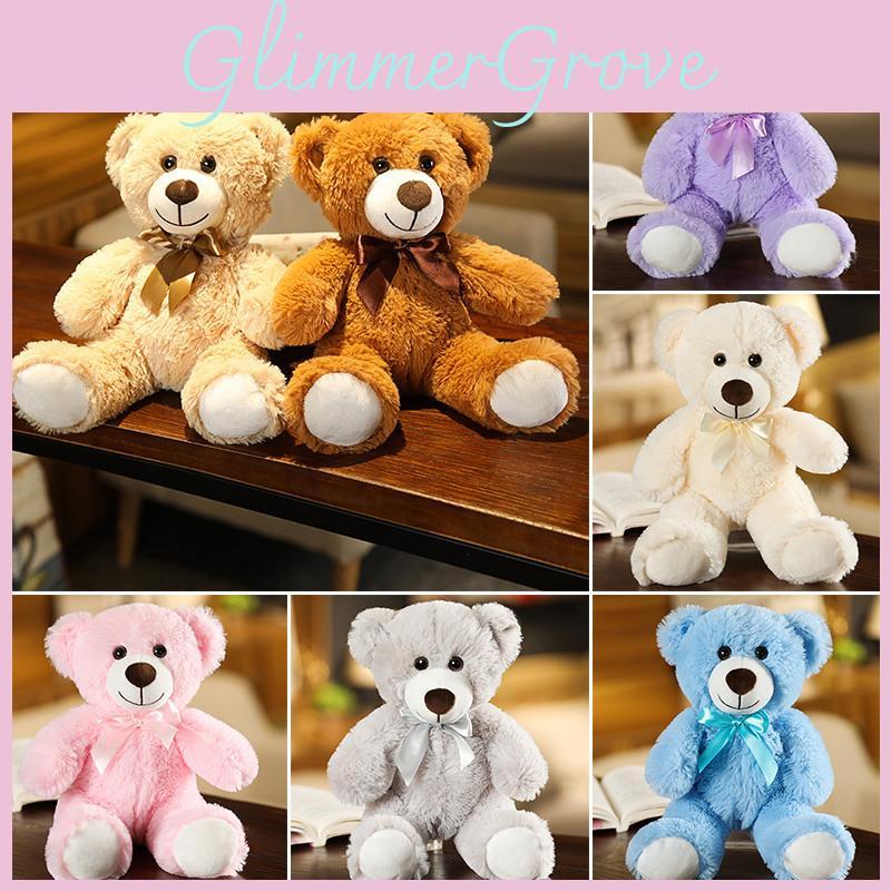 Seven Colours Teddy Bear Plush Toy Animal Stuffed Doll Decoration Kids Gift