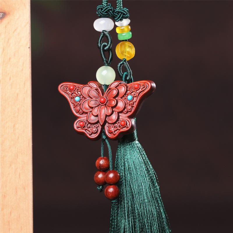 Butterfly Tassel Car Ornaments & Keychain Accessories 40x25mm