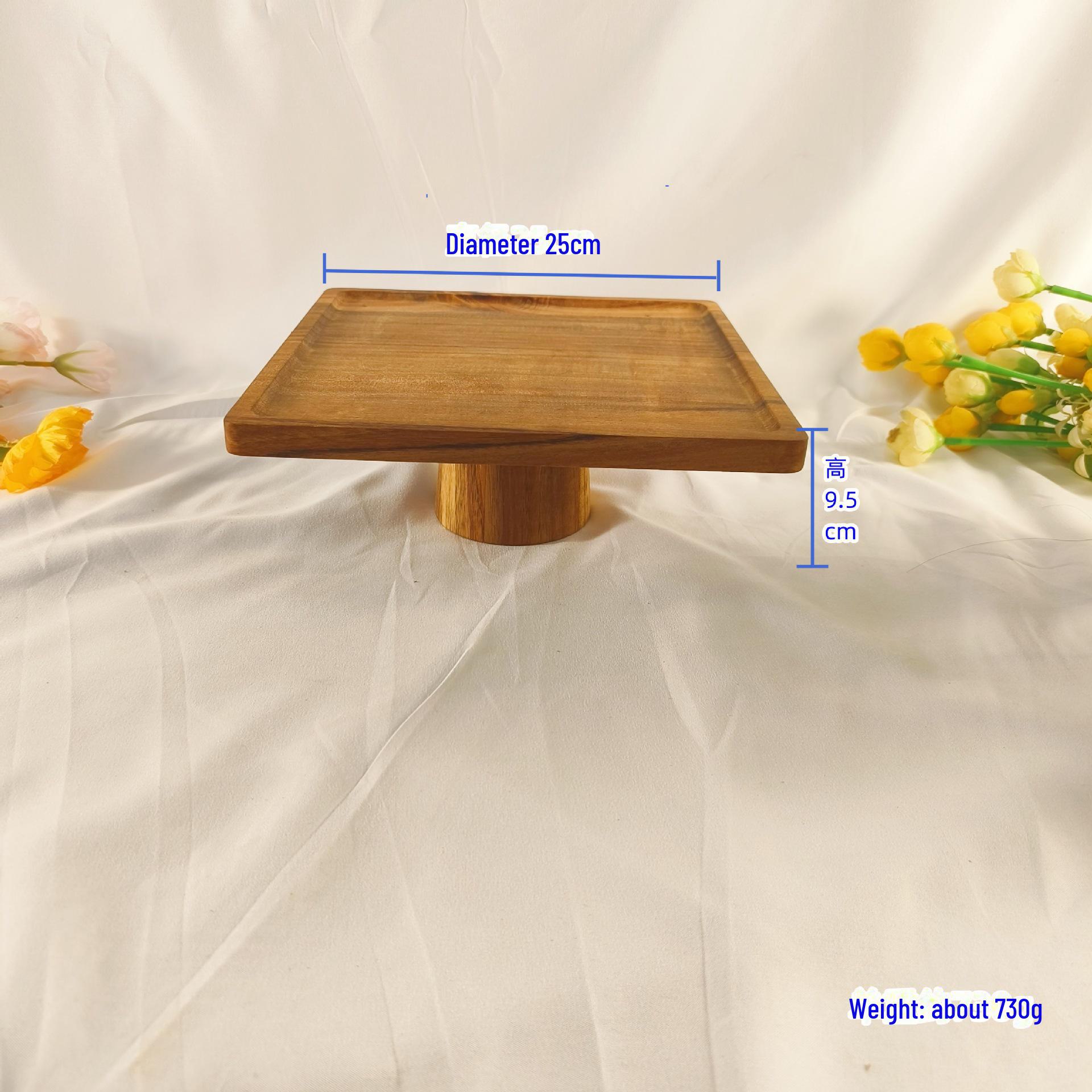 

Подставка для торта и десерта из акации