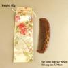 Premium Black Gold Sandalwood Comb: Hand-Painted, Anti-Static, Portable Hair Styling Comb with Gift Box for Women.