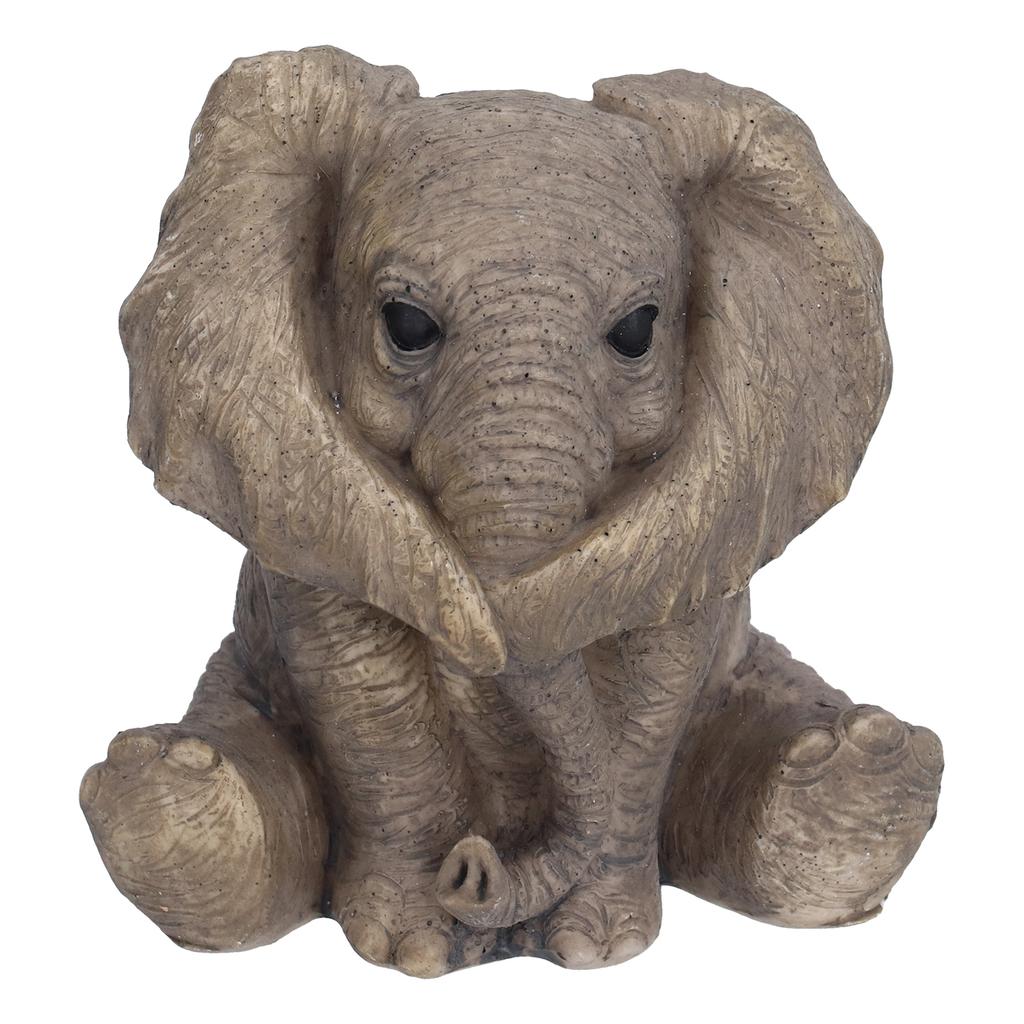Resin Elephant Statue Crafts Cute Elephant Ornament Home Decoration for Living Room Bedroom