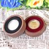 1PC Round Wood Commemorative Coin Badge Storage Box Gift Box Silver Coin Badge Ancient Coin Collection Box Gift Box