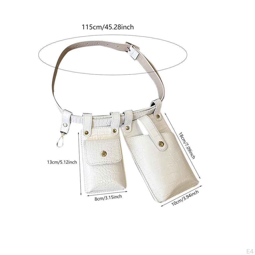 Ladies Waist Bag Adjustable Strap Crossbody Pack for Walking Outdoor Gym