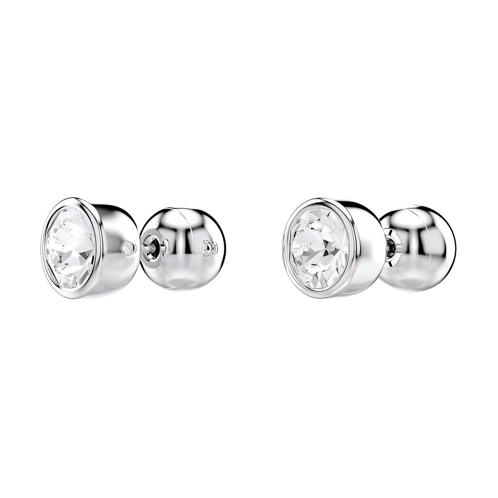 Swarovski Imber Single Round Crystal Stud Earrings Women Earrings Silver 5696073