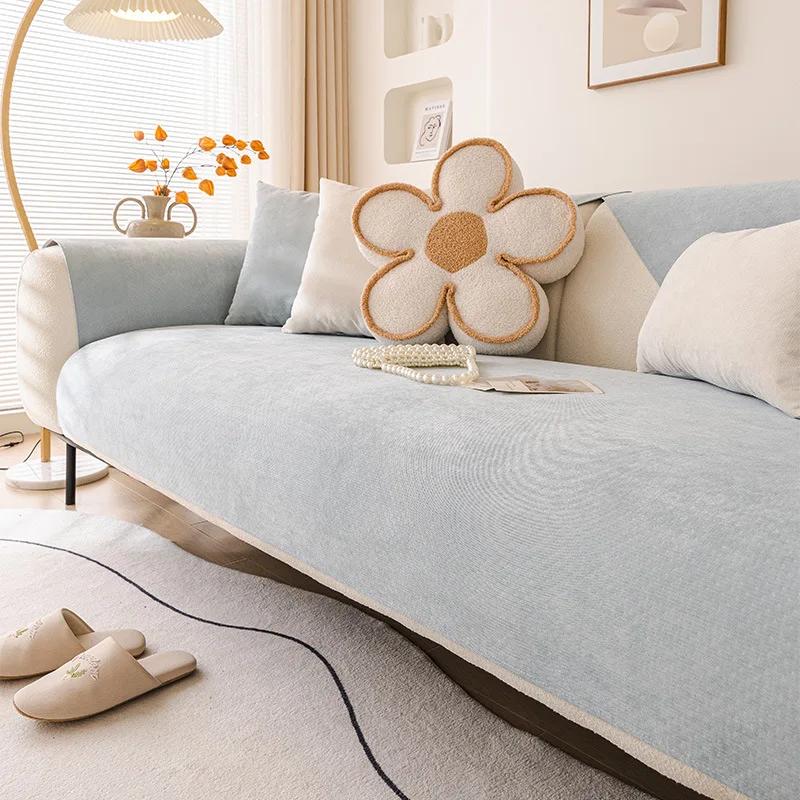 Wasserdichter und Urinbeständiger Sofabezug Rutschfest Langlebig Leicht zu Reinigen Geeignet für Alle Jahreszeiten Anti-Katzenkratz Sofakissen