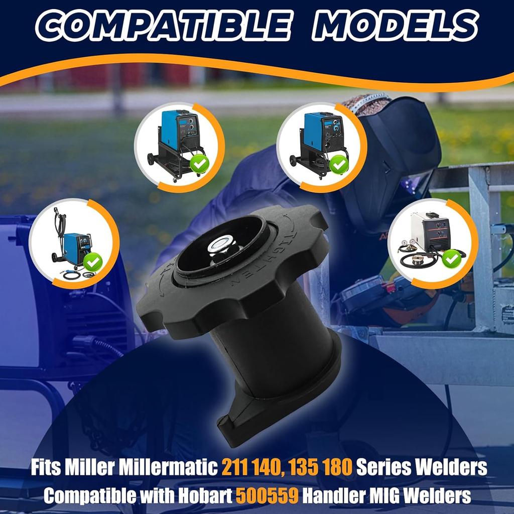 Langlebiger Schweißspulenadapter Ersatz für Millermatic211 140 135 180 Hobart195216 125 Schweißgeräte für reibungslosen Drahtvorschub