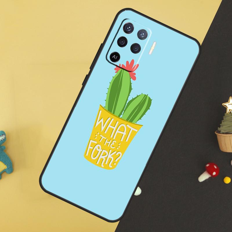 

Cactus Succulent Case For Oppo A80 A60 A40 A54 A74 A94 A18 A38 A58 A78 A98 A96 A76 A16 A15 A17 A57 A5 A6 Pro OPPO A79 5G