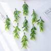 Artificial Plants Leaves Hot Sales High Quality Festival Party Home Wedding Wreath Wall Garden Decoration Cheap Diy Gift Holiday