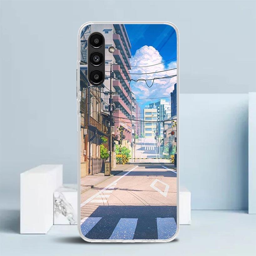 Anime Aesthetic Scenery Cover for Samsung Galaxy A17 A37 A57 A16 A26 A36 A56 A15 A14 A55 Phone Case A13 A53 A25 A35 A24 A34 A23