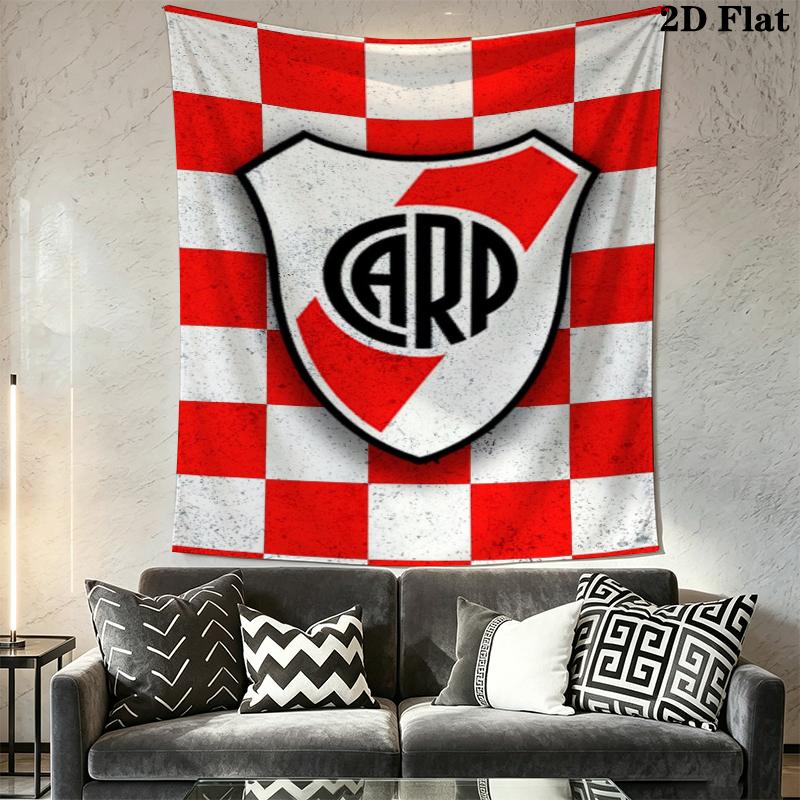 CA River Plate Wall Tapestry Aesthetic Wall Hanging Printed Fabric Blanket Decorative Tapestries for Bedroom Living Room Home Decor