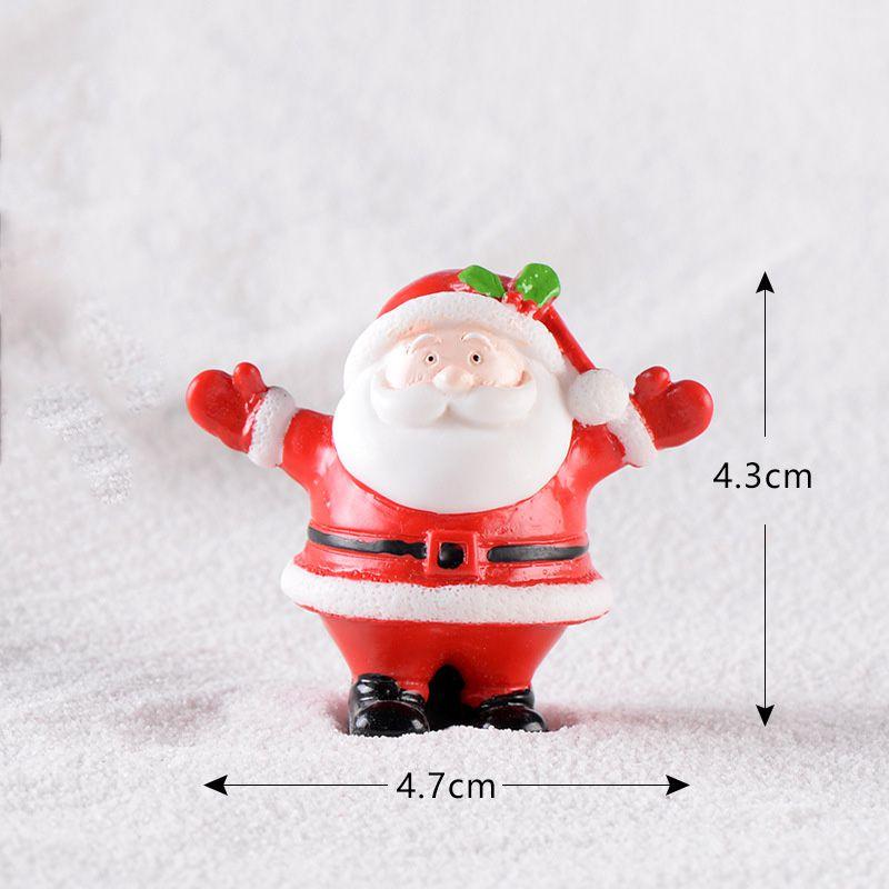 Santa Mini Christmas Claus Snowman Micro Landscape Miniatures Ornament Figurines