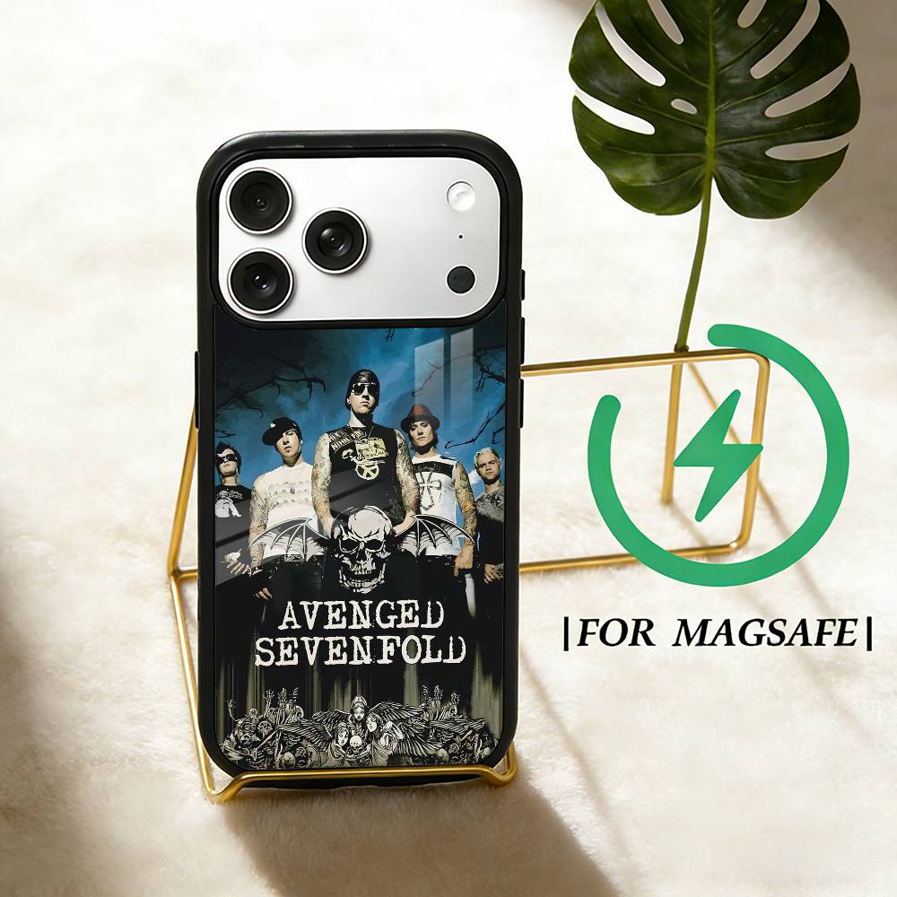 

Band A-Avenged S-Sevenfold Phone Case For iPhone 17,16,15,14,13,12,Plus,Pro,Max for Magsafe Magnetic Wireless Charging iPhone15