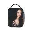 Katseyes Daniela Lunch Bag  Portable Zipper Lunch Box Child Travel Print Cooler Bag Retro Oxford Tote Food Bags