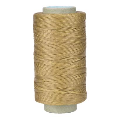250 Meter 150D Leer Ambachten Platte Naaigaren Handstikken Gewaxt Garen (Natuurlijke kleur)
