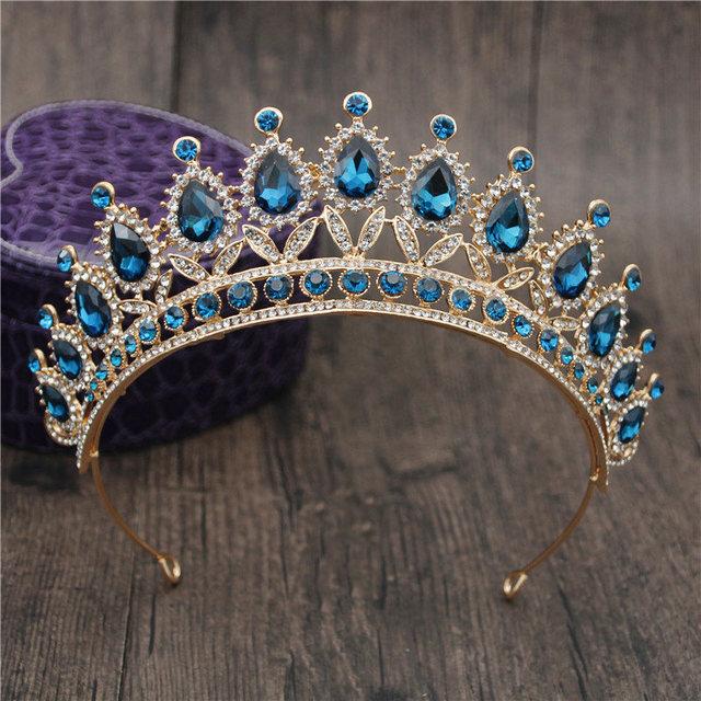Gorgeous Rhinestone Crown Headbands Princess Tiaras and Crowns Bridal Hairband Girls Party Diadem Wedding Hair Jewelry