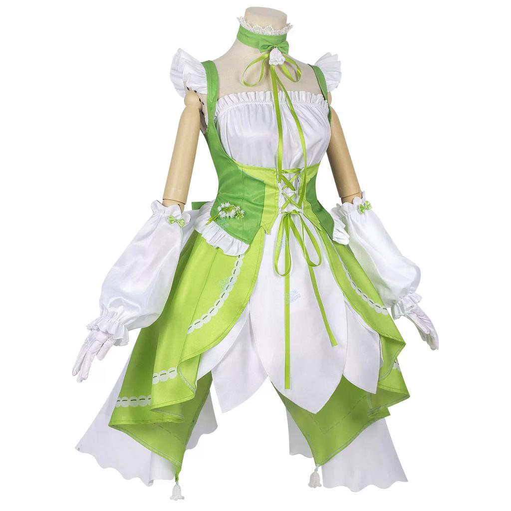 Heather Spring Story Cosplay Costume, Eggy Party Heartless Nurse Cosplay, Anime Women's Outfit with Wig, Accessories & Shoes