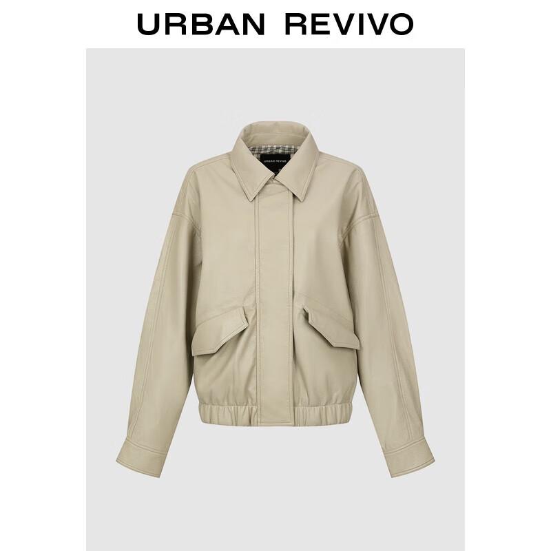 

UR2025 Women s Modern PU Loose Jacket L