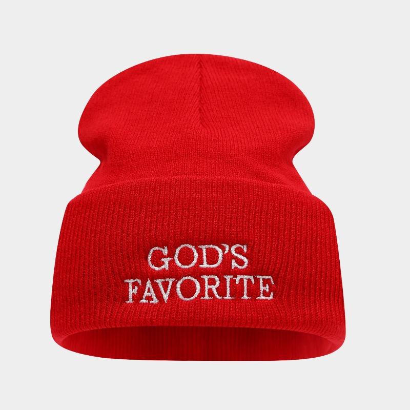 

Outdoor Sports Fashion Knitted Hat Female Street Fashion Spice Girl Alphabet Wool Hat Couple Tide Hat Cold Hat Male average size