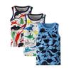 [Enfants Chris] Tank Top, Kids, Boys, Cotton, Innerwear, Children's Clothing, Boys' Underwear, Set of 3, Dinosaur/Shark/Fish/Scooter Pattern, Boys,