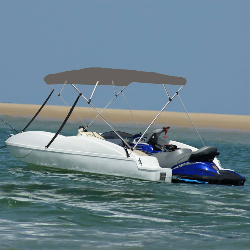 4 Bow Bimini Top Gray 243 x 244 x 137 cm