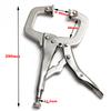 Adjustable Locking Pliers with Swivel Pad & Tenon Locator for Woodworking - Durable Steel Alloy Hand Tool for Carpentry DIY