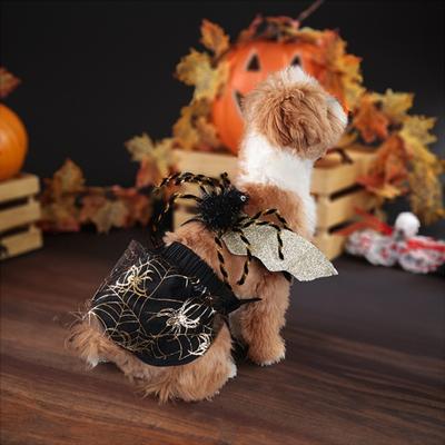 Dog Halloween Costume Pet Clothes Spider Shape Funny Puppy Suit Pet Cosplay Outfit Party Christmas Apparel