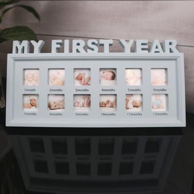 Injection Photo Frame Baby 12 Months Growth Commemorative Photo Frame Creative Korean Style Table Hanging Wall Photo Frame