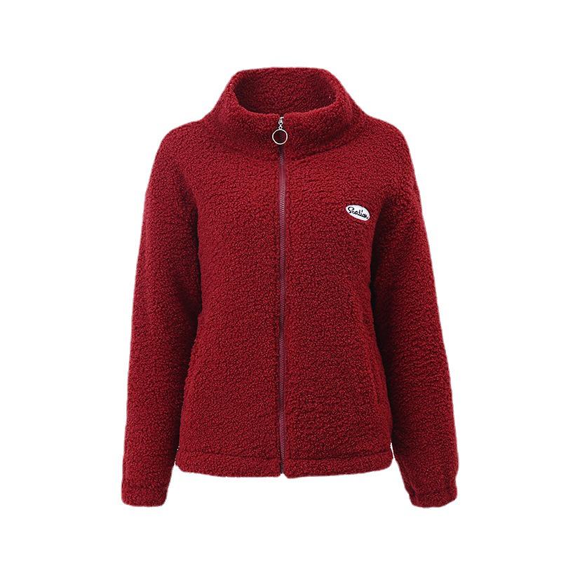 Kuschelige Lammfelljacke: Plüschige, verdickte Winterbekleidung für Frauen mittleren und höheren Alters