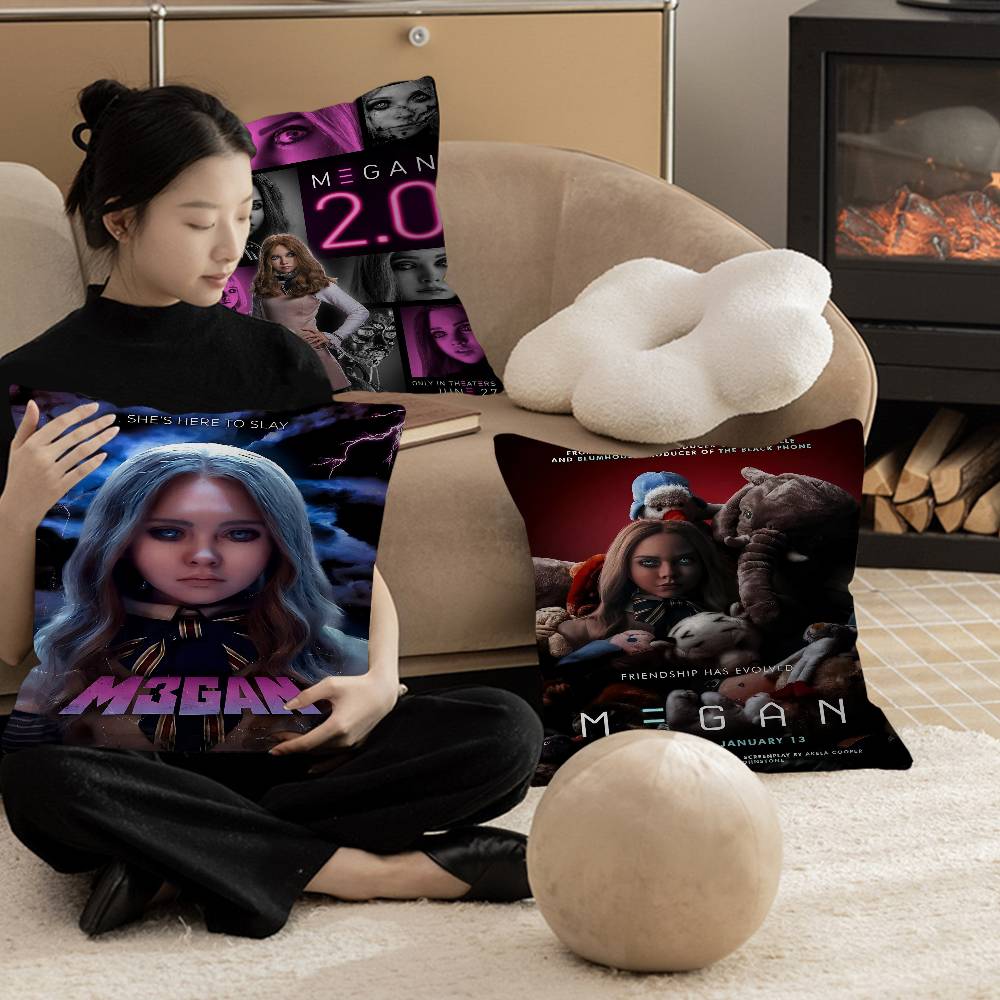 Movie MEGAN Pillow Cover Sofa Cushion Cover Home Room Decoration Children Gift