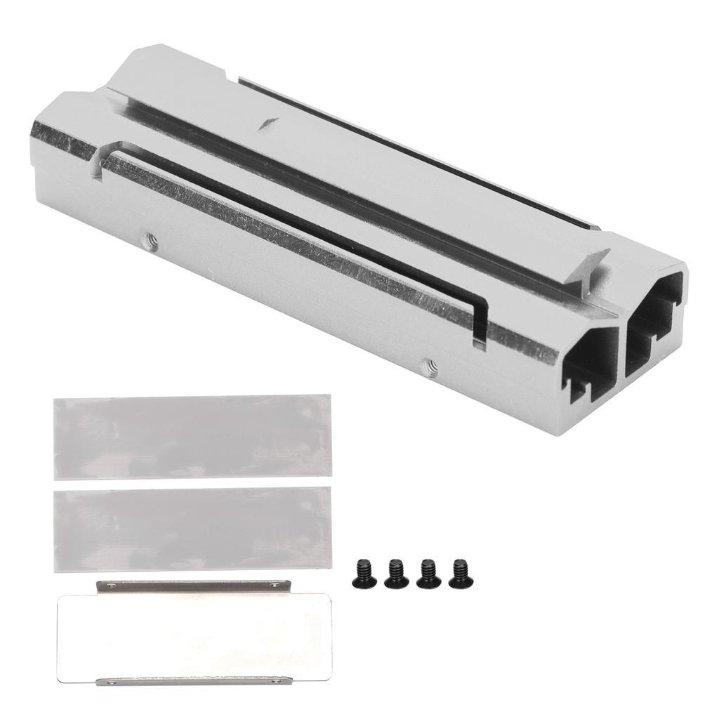 Heatsink Cooler Good Heat Dissipation Durable Drive Heat Dissipation with Two Heat Sink for M.2 SSD Hard DrivesSilver