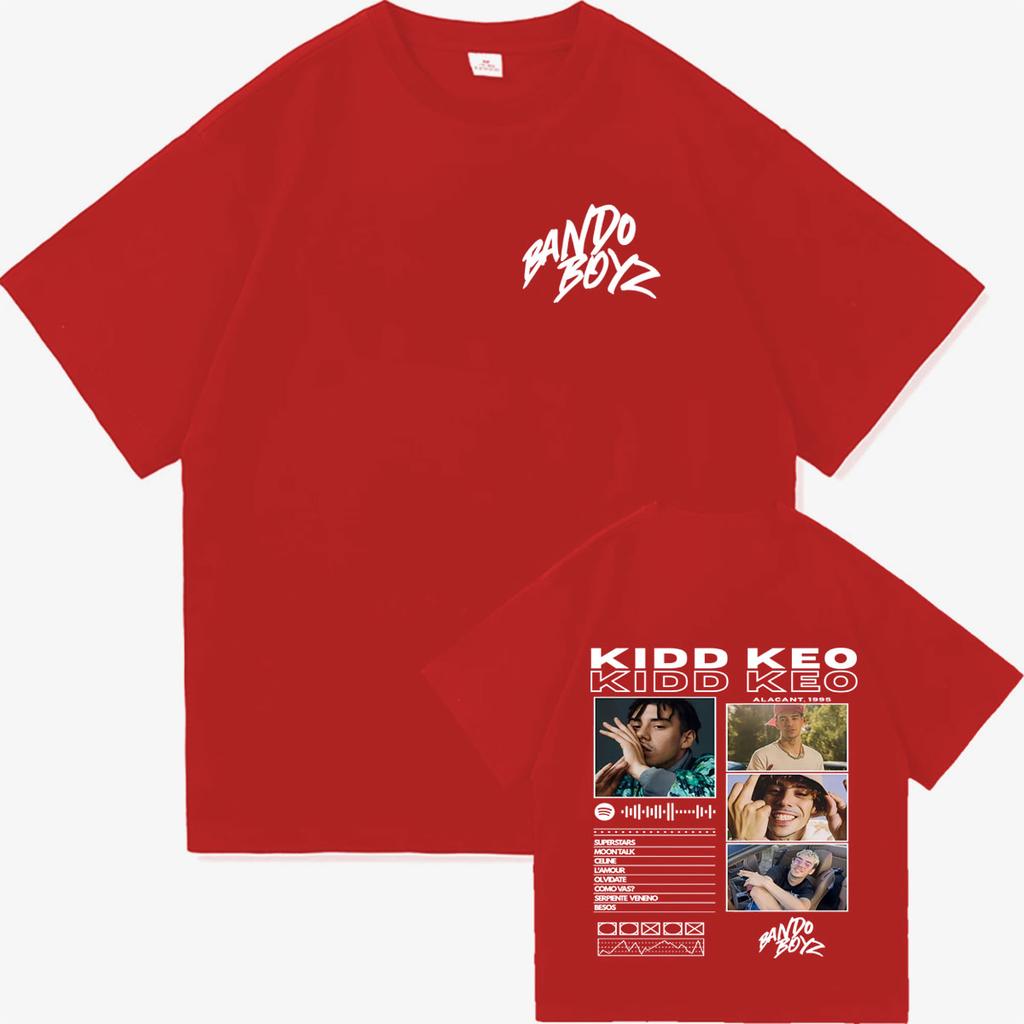 Rapper Kidd Keo Bando Boyz Tour Tshirts Unisex Women Fashion Street Y2K Tshirt Casual Cotton High Quality Oversized Cozy T Shirts
