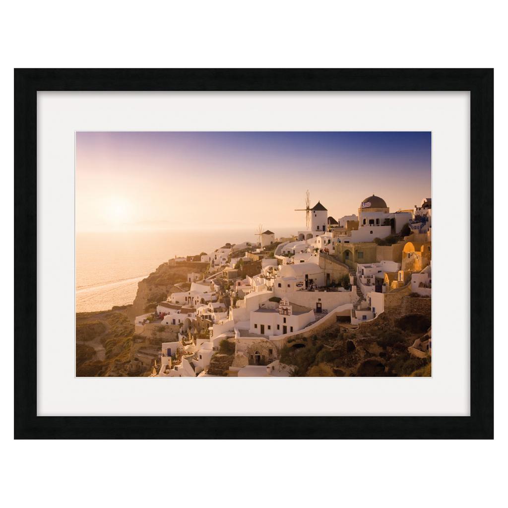 Rod Edwards Lenistwo Dni Santorini Print