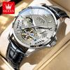 OLEVS Watch with Hollowed-out Movement, Multi-functional Perpetual Calendar, Mechanical Watch, Water-resistant, Men's Watch, Men's Timepiece