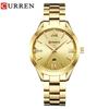 CURREN 9007 Women's Waterproof Quartz Watch with Roman Numerals and Calendar.