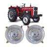 Tractor Headlight Assembly Fit for Massey Ferguson MF 135 100 200 500 600 Series1860178M1, 1672767M91 (LH + RH)