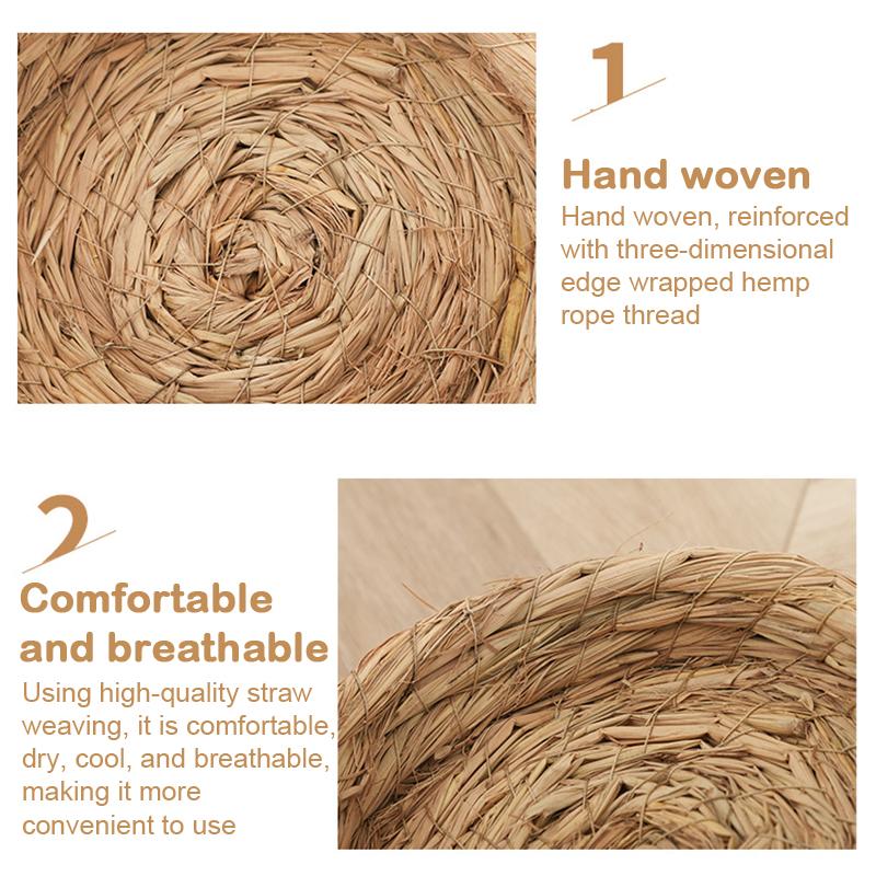 Ručně tkané hnízdo pro papoušky s tygří kůží, pivoňkové hnízdo, hnízdo pro slepice k snášení vajec, hnízdo pro chov s teplou izolací, hnízdo tkané z trávy, ptačí hnízdo