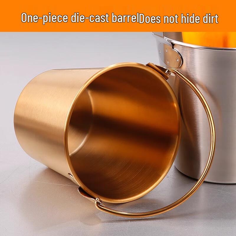 Jingqingfu 304 Stainless Steel Portable Ice & Snack Bucket