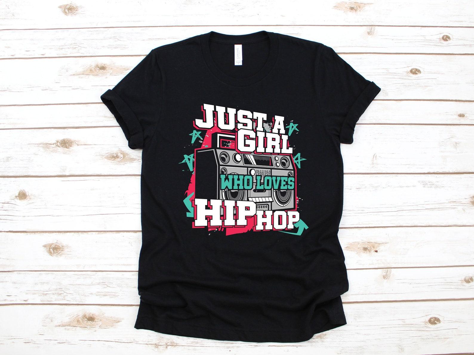 Girl Who Loves Hip Hop Shirt, Hip Hop Girl Tee, Kids T-Shirt, T-shirt, T-shirt,T-shirt, Tank Top S