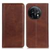 For OnePlus 11 5G Magnetic Auto Closing Mobile Phone Stand Case Split Leather Drop-proof Cover Wallet