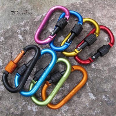 Alloy Carabiner D-Ring Key Chain Clip Hook Buckle