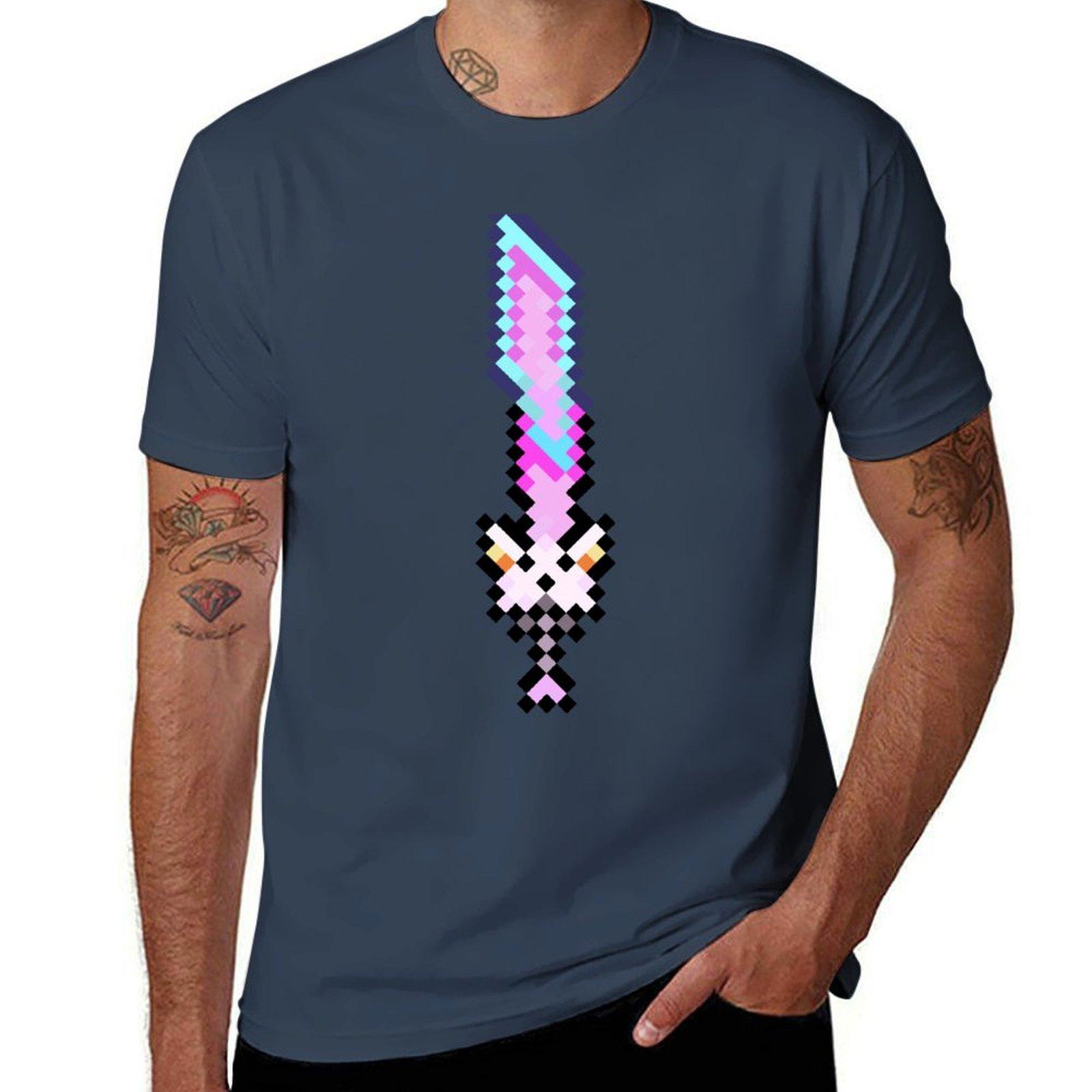 

Meowmere Terraria Sword T-Shirt t shirt custom print t shirts for man graphic tees t shirt man casual T-Shirt L