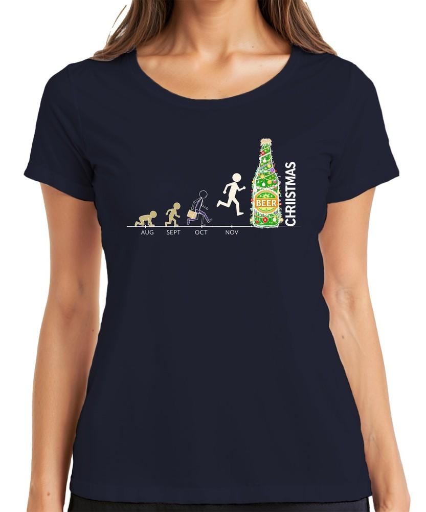 Christmas Beer Xmas Beer Beer Countdown Xmas Tree Lus Unisexs Tshirt S