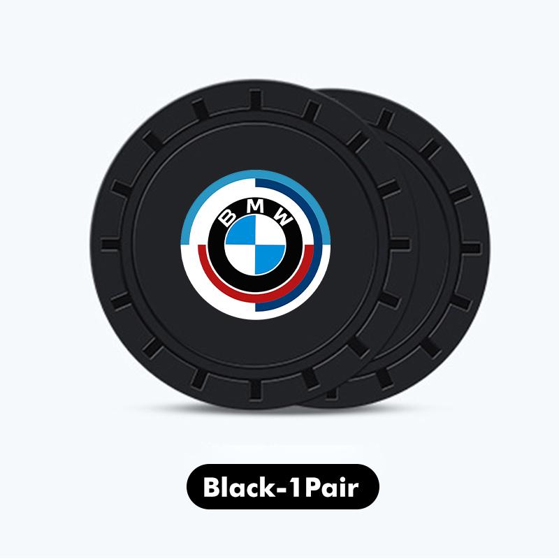 Silicone Coaster Car Cup Mat Non-Slip Waterproof Slot Pads For BMW X3 X5 M5 M3 E46 E90 E60 F10 E39 F30 E36 G30 E87 E70 ZAH5
