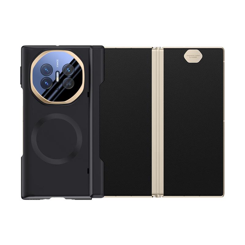 Applicable Huawei matexts mobile phone case matte magnetic XT lens holder anti-drop dual central axis XTS hinge Internet celebrity