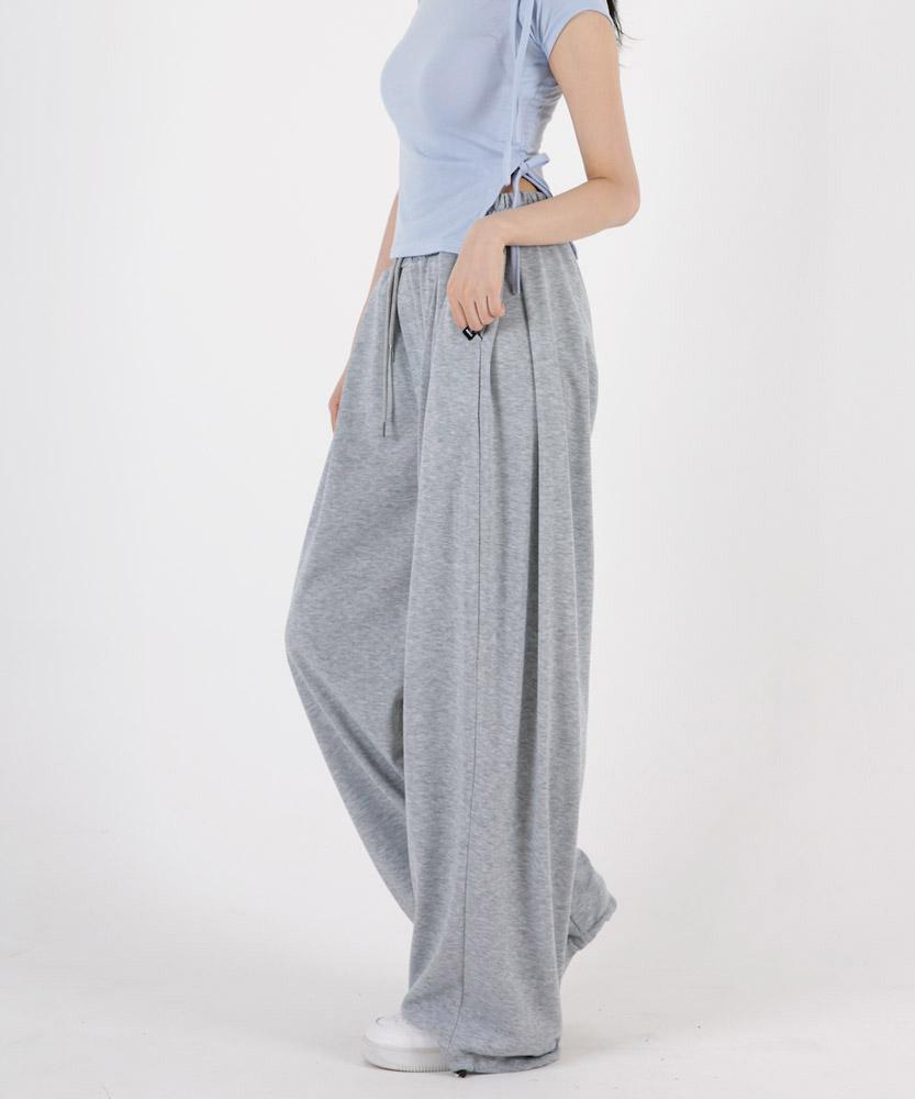 UMM Women'S Fit Important Tuck Point Wide String Pants 3 Colors