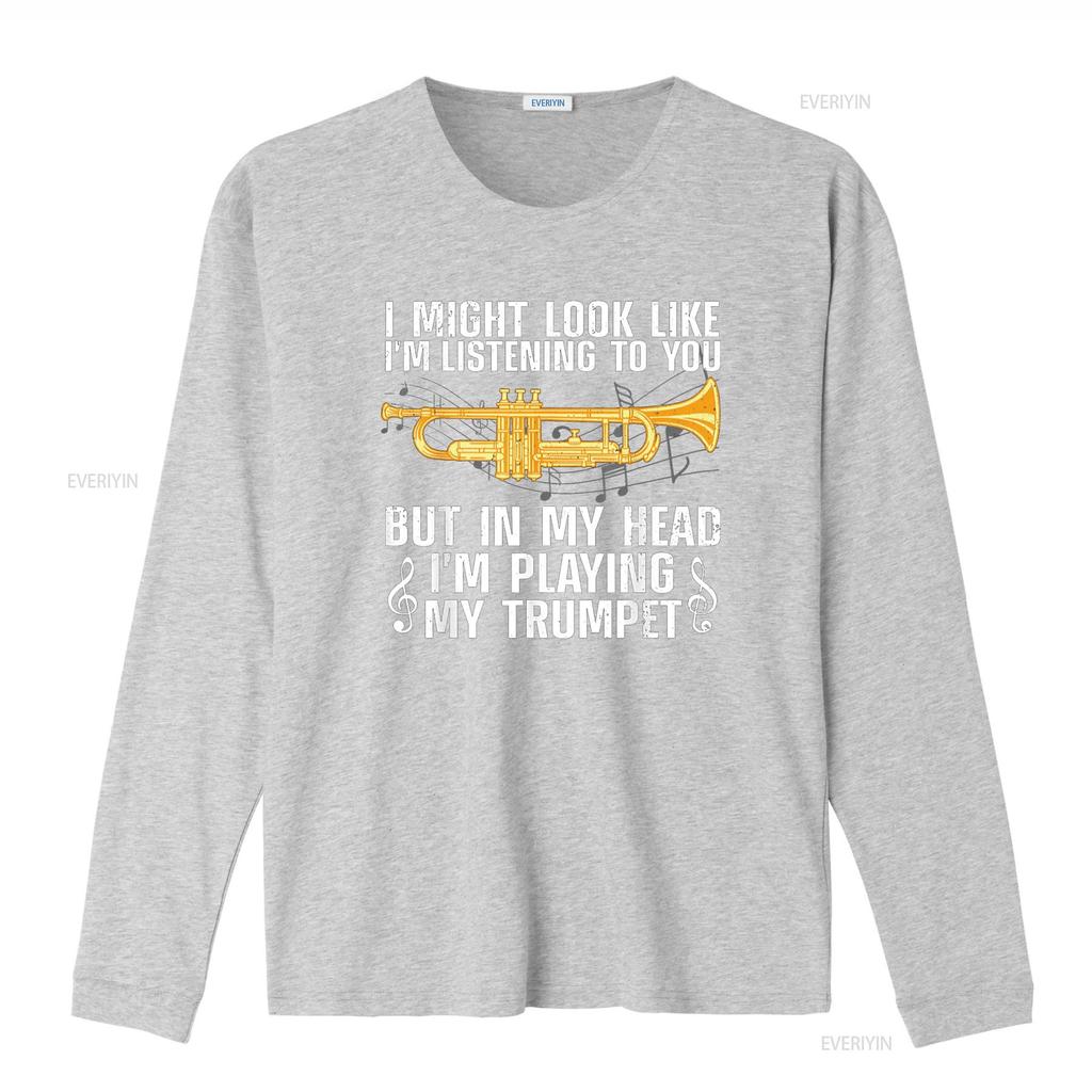 Cool Trumpet For Player Marching Band Geek T Shirt vintage Washed Stretched Stylish Versatile Top For Everyday Wear Comfortable