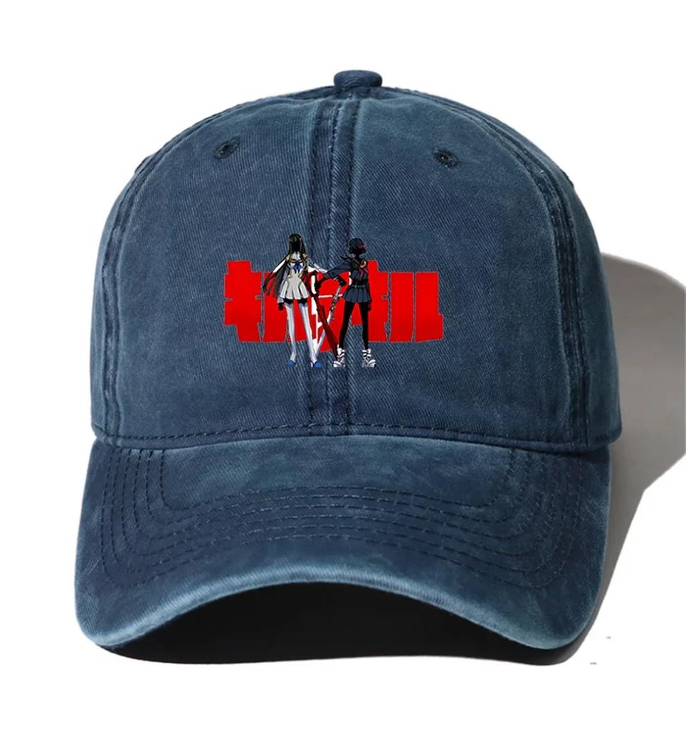 Teenagers Denim Baseball Cap Men Women Cowboy Bone Summer Autumn Hip Hop Cap for Anime KILL La KILL Cartoon Hats