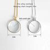 5X Magnifying Glass Reading Glasses Pendant Jewelry Optical Magnifier with Chain Necklace Neckglasses Portable Monocle Gift