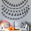 Pumpkin Black Pumpkin Banner Paper Hallween Hanging Garland Hanging Flags   Festival